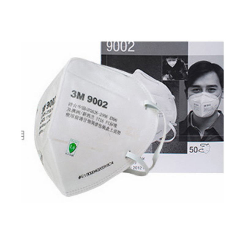 3M 9002A 折叠式颗粒物防护口罩(头带式)