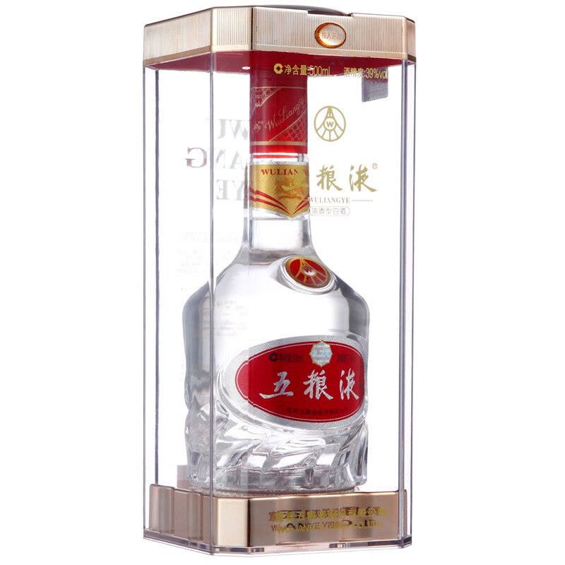 中国 白酒 五粮液500ml 39度 五粮液股份五粮液39度浓香型白酒500ml 单瓶装(新老包装随机发货
