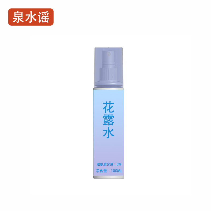 泉水谣QSYGW-0357 100ml 自然清香 喷雾 驱蚊 花露水(计价单位:瓶)紫色