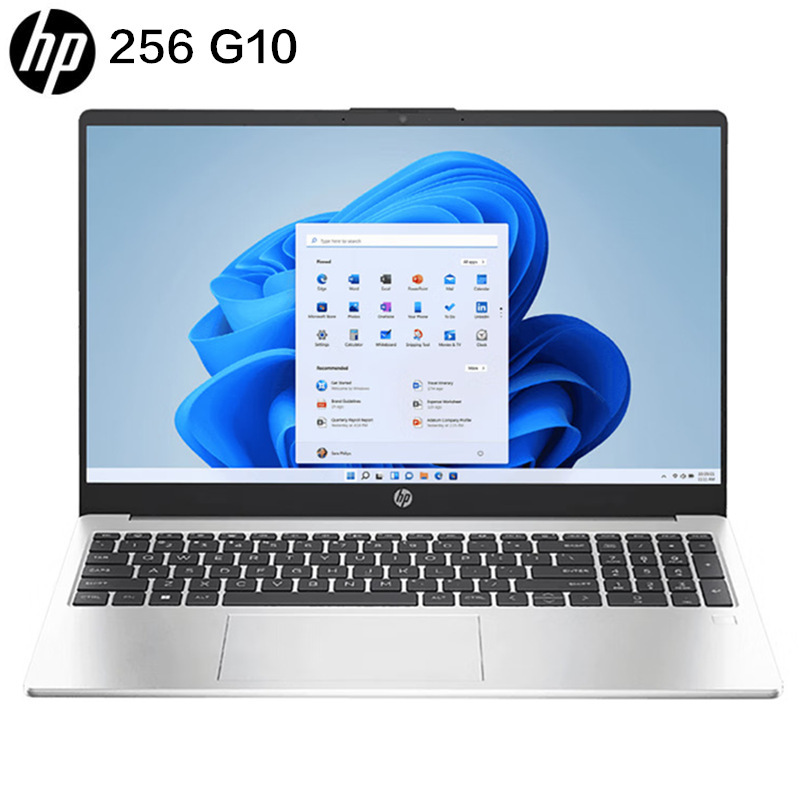 惠普hp256g10156英寸办公学习家用网课定制轻薄本商务本笔记本电脑i