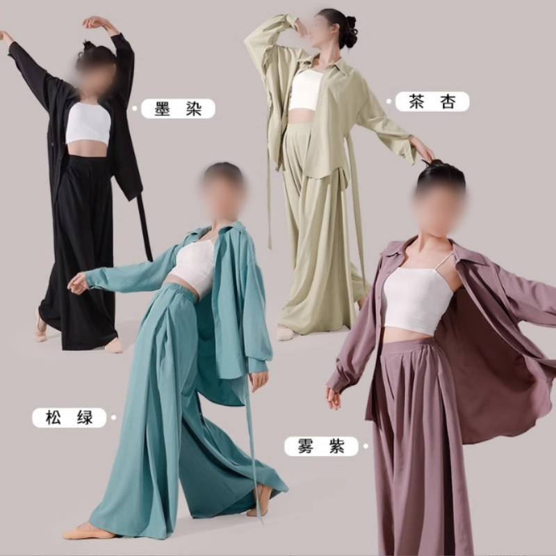 卡漫步 宽松舞蹈教师服 KMB-W70 套高清大图