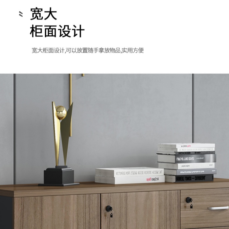 铭思达矮柜双门四抽台高清大图