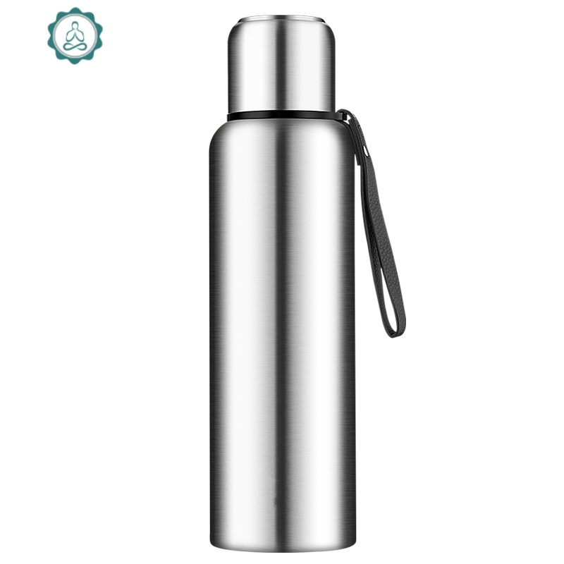 华象852全钢保温杯户外运动水杯304不锈钢男女大容量保温水壶封后军绿