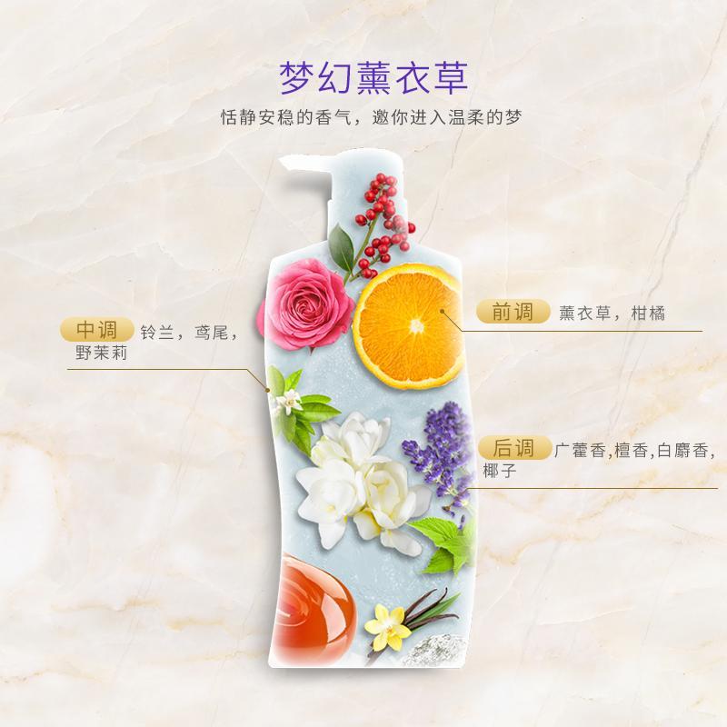 舒蕾薰衣草舒缓沐浴露1000ml持久留香 老牌国货高清大图