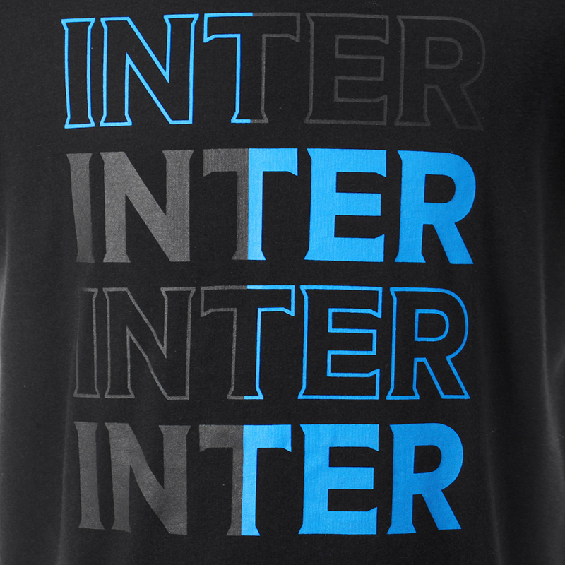 国际米兰俱乐部Inter Milan官方2020夏季男新款T恤简约时尚运动休闲短袖圆领套头衫高档棉氨印花设计感宽松上衣