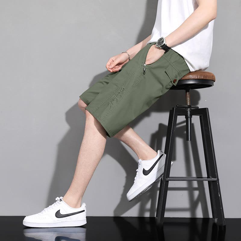 渔人船长夏季男士五分裤轻薄透气纯棉休闲运动裤短裤图片