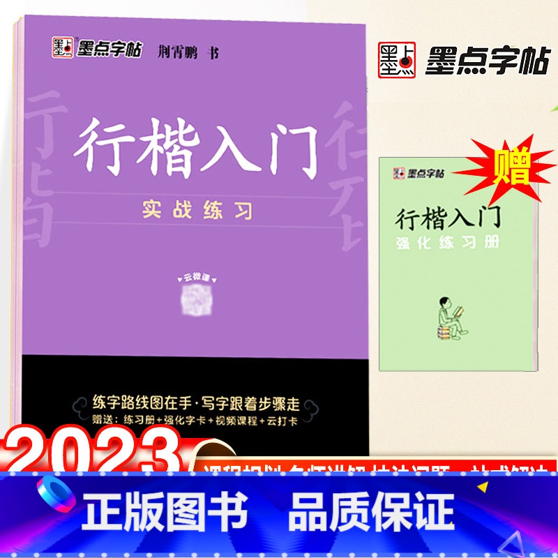 行楷入门训练-实战练习 【正版】荆霄鹏楷书行楷字帖通用规范汉字3500字常用字楷体字帖初学者硬笔书法教程初中生高中生成人