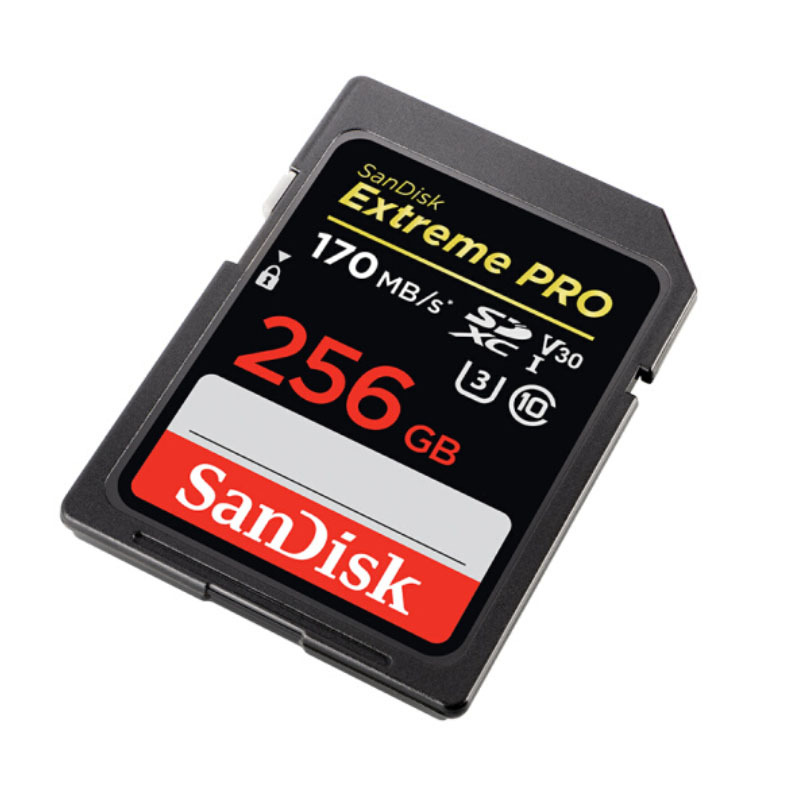 闪迪256GB SD存储卡 U3 C10 V30 4K至尊超极速版数码相机内存卡