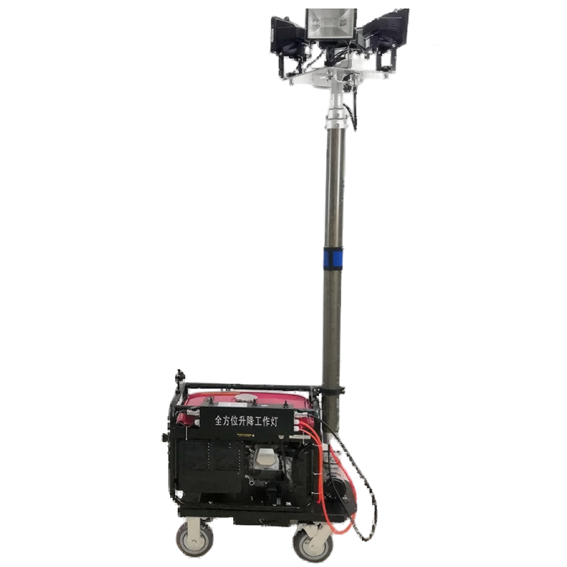 旭升CXS CQY6800 多功能升降移动车灯 4*500W卤钨灯220V发电机 红色高清大图