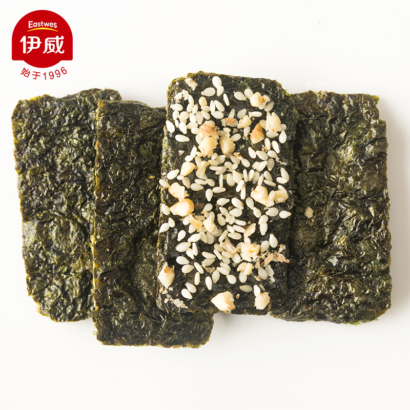 伊威( Eastwes)全机能 坚果夹心海苔(核桃仁)30g咔嚓美味 酥脆鲜香