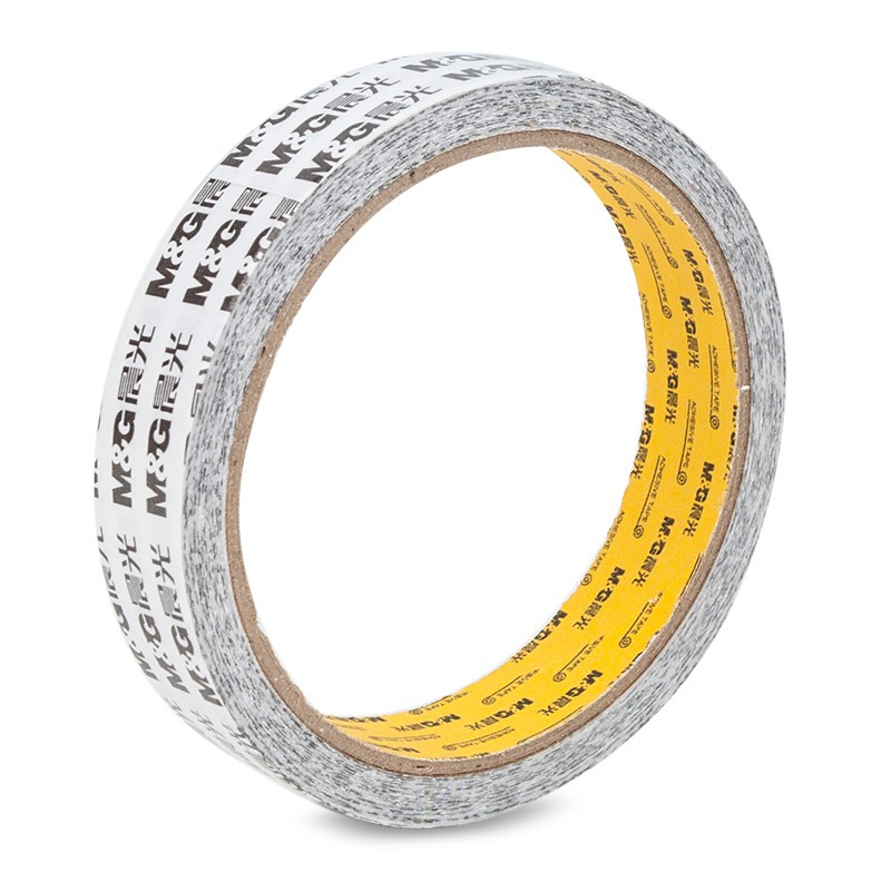 晨光高粘性棉纸双面胶带 手撕易断海报粘贴胶带 18mm*10m*1卷AJD99574