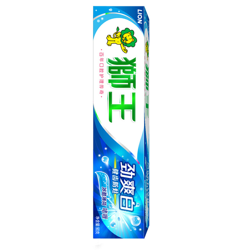 狮王 劲爽白 牙膏冰酷薄荷 90g(单位:支)