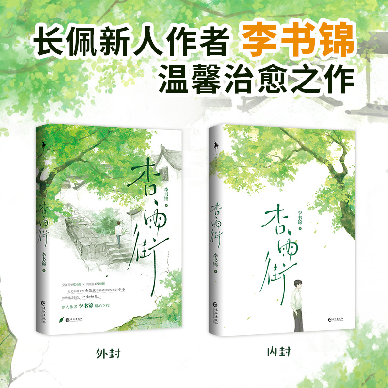 杏雨街 [正版]即得亲签+随书赠品杏雨街 一册完结 长佩作者李书锦温馨治愈之作 新增出版番外 青春言情书高清大图