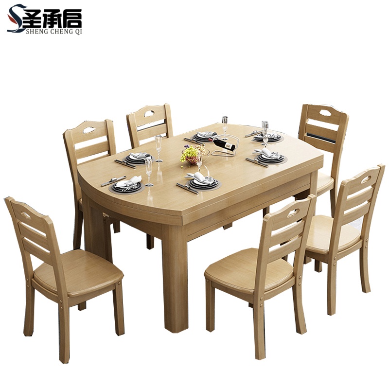 圣承启餐厅餐桌1.38m张高清大图