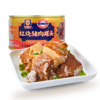 上海梅林 红烧猪肉罐头340克 2罐组合装 卤味肉类 罐头食品