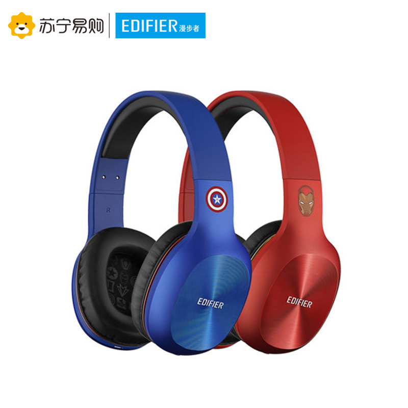 Edifier/漫步者 W808BT漫威蓝牙无线耳机音乐头戴式手机电脑通话耳麦 钢铁侠红