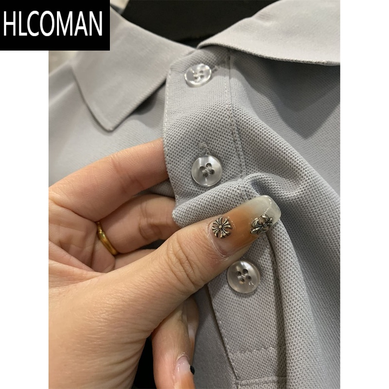 HLCOMANIN BE 8色齐发!福利!净色基础简约休闲百搭短袖衫男高清大图