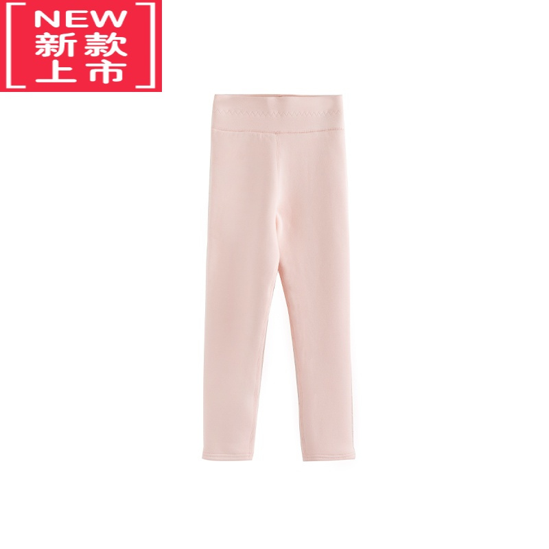 可莉允K姐 儿童羊羔绒打底裤 四色选舒适高弹保暖透气加绒高腰护肚保暖裤