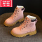 可莉允女童马丁靴2022春秋新款儿童工装英伦风短靴中大童靴子网红大黄靴