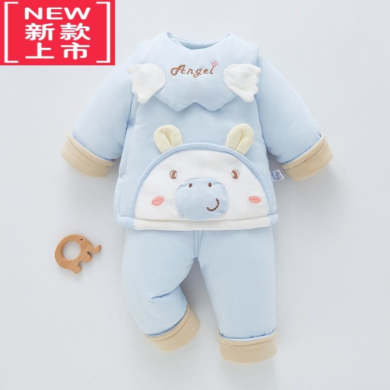 可莉允婴儿棉衣初生儿加厚冬季保暖套装新生儿棉袄宝宝冬装棉服图片