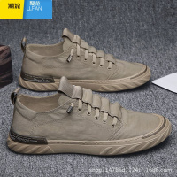 聚范冰丝男鞋夏季2024新款老北京布鞋男款透气一脚蹬休闲帆布板鞋潮鞋