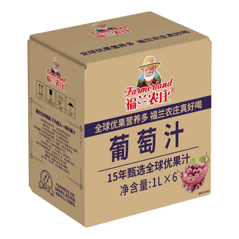 福兰农庄100%青苹果汁200mL* 12高清大图