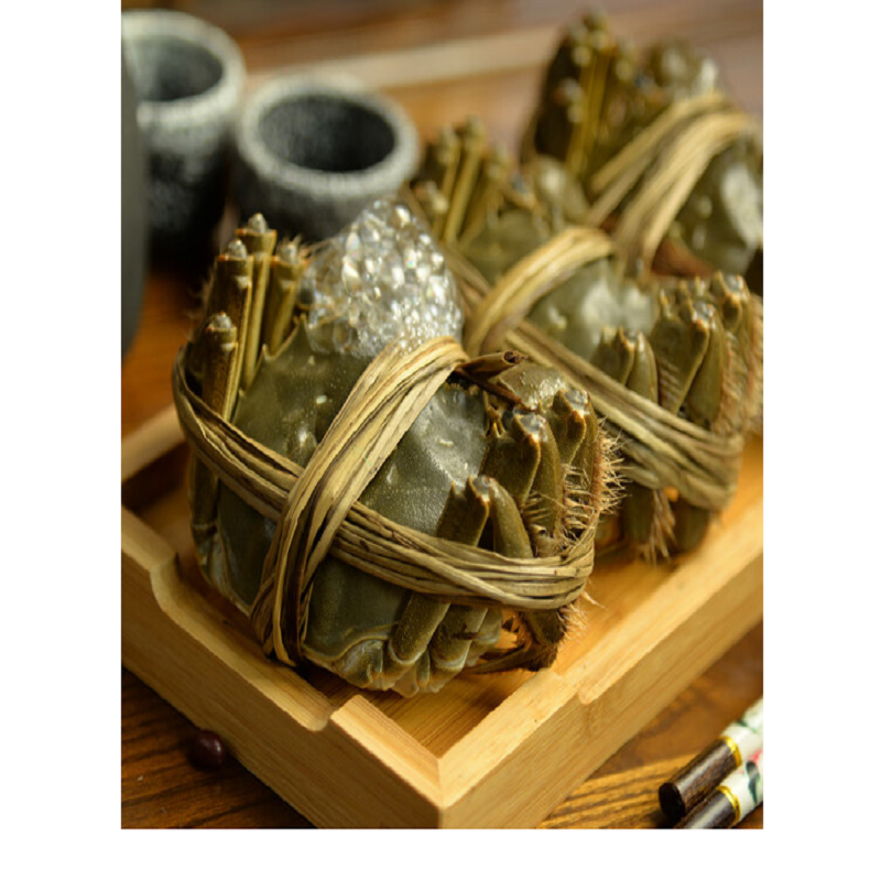 大闸蟹988型公3.2两母2.2两 4对中秋螃蟹海鲜水产渔家将