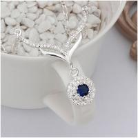 N498 Women Silver Necklace 镀925纯银女项链日韩版锁骨链潮人送女朋友七夕情人节礼物