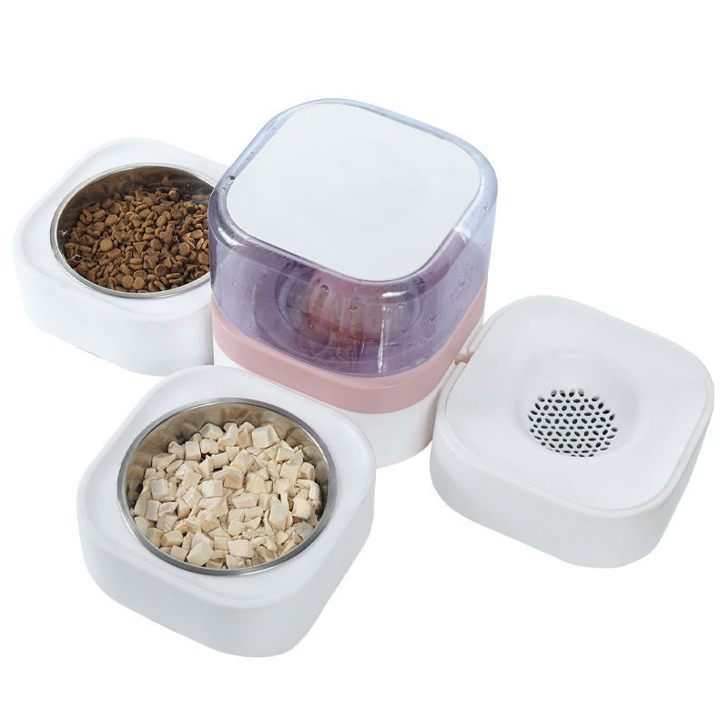 宠物猫碗食盆狗狗饮水器猫咪流动饮水机不插电猫自动喂食喝水高清大图