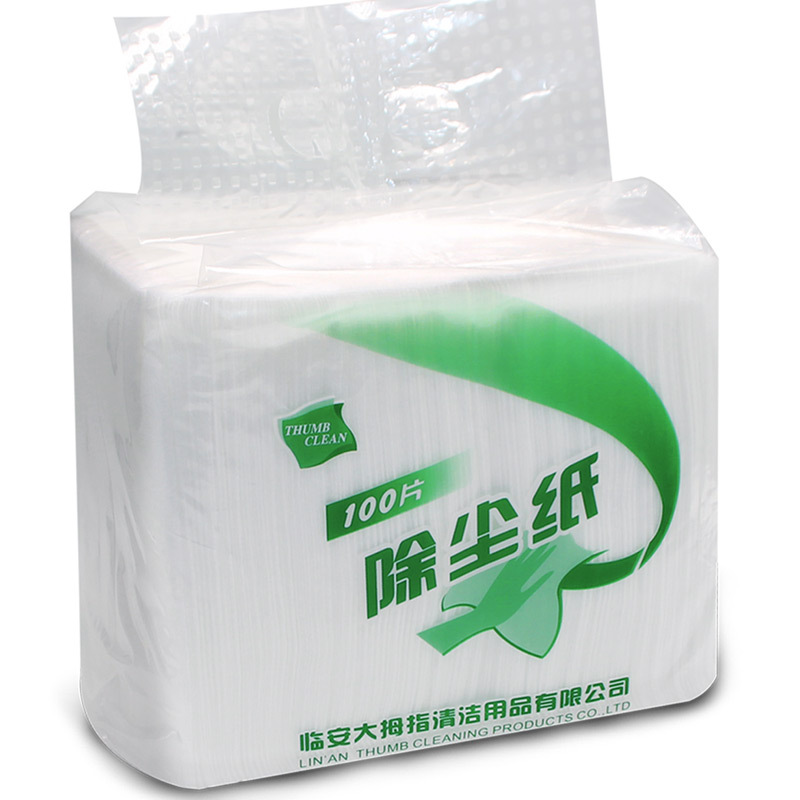 格格巫葵蝶100片静电除尘灰尘毛发一次性吸尘拖把纸拍买5包送拖把