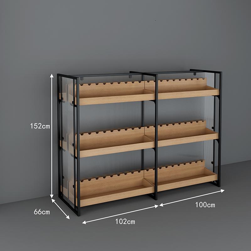 森美人红酒架展示架货架酒架置物架展柜陈列柜货柜展架陈列架子 中岛套餐一长220X宽66X高152