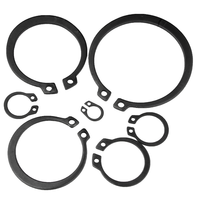 海斯迪克 HKZ-69 轴用弹性挡圈 轴卡外卡轴用卡环轴承卡簧弹性挡圈卡扣发黑(淬火) 国标 φ36 100个