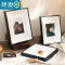 敬平木质相框摆台6寸7寸8寸定制洗照片做成画框放大挂墙儿童摆件相册 双色原白 A4摆桌+挂墙[21*29.7]