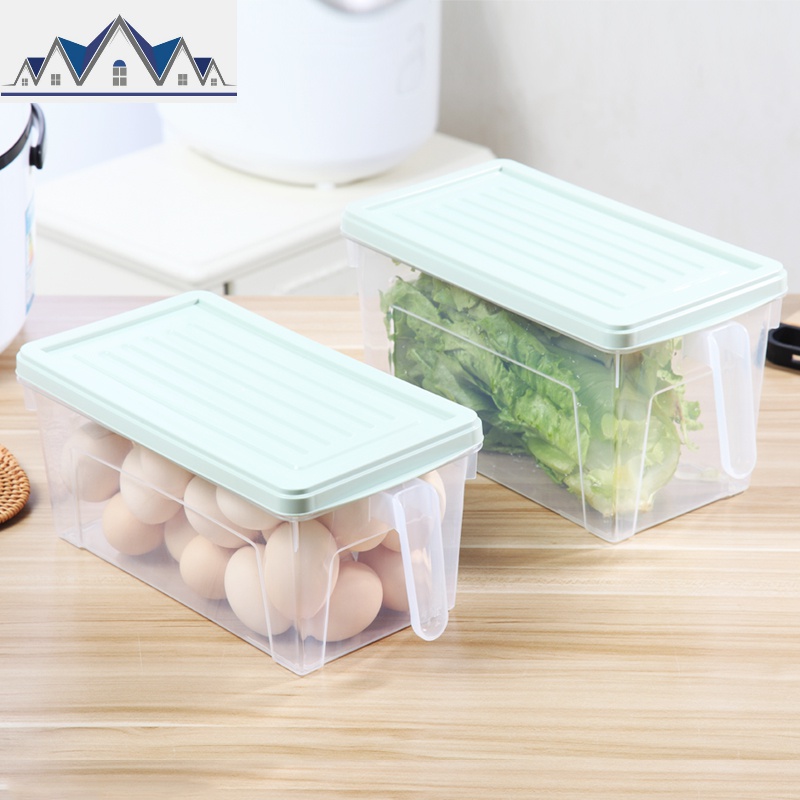 家用厨房冰箱保鲜盒收纳盒抽屉式食物冷冻塑料储物盒水果蔬菜盒 三维工匠高清大图