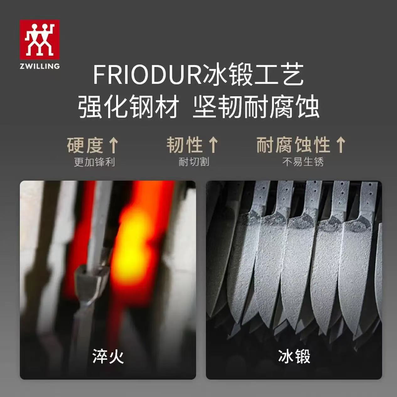 双立人(ZWILLING)刀具套装NowS系列多用刀2件套石榴红54350-002-722高清大图