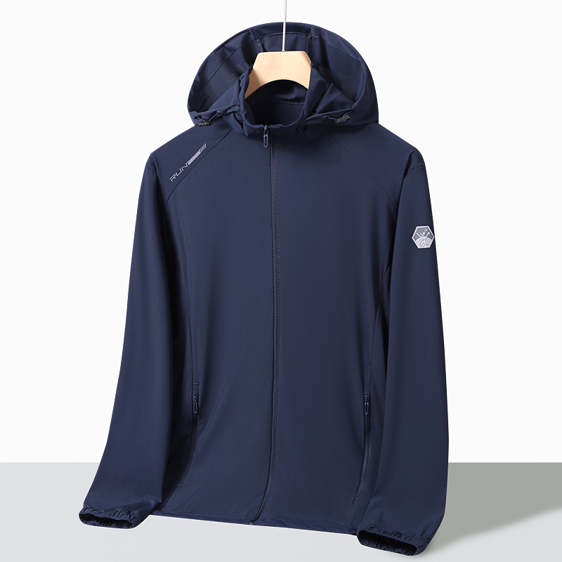 渔人船长夏季情侣款防晒衣男女轻薄透气弹力冰丝防紫外线休闲运动户外风衣外套高清大图