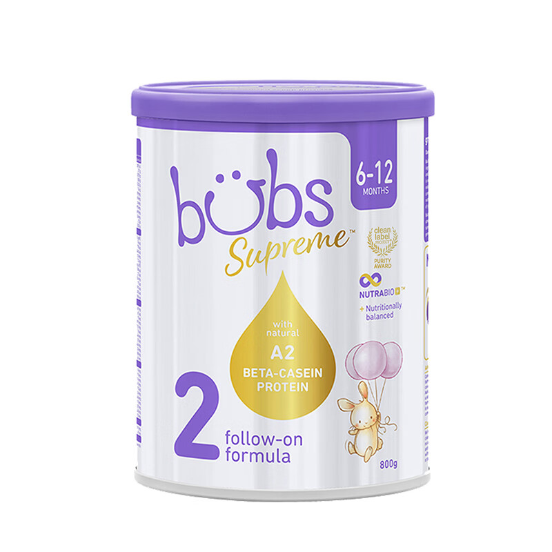 原装进口澳洲Bubs贝臻A2 β-酪蛋白牛奶粉 2段6-12个月 800g高清大图