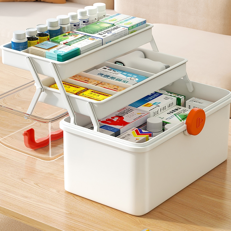 阿斯卡利ascari药箱家庭装家用医药箱医疗箱大号药盒大容量药品收纳箱