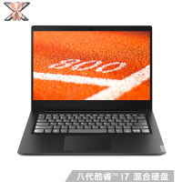 联想(Lenovo)小新青春版 八代英特尔® 酷睿™I7 14.0英寸轻薄本笔记本电脑(i7 8565U 8G 1TB+128GB固态 MX110 2G独显 Win10)无畏黑