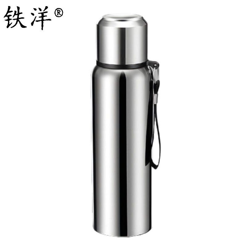 铁洋 银色全钢智能显温保温杯 1800ML 个图片