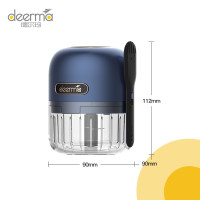 德尔玛(Deerma) 捣蒜器绞肉机家用 无线电动迷你绞蒜器小型非手动料理机DEM-JS200 蓝色
