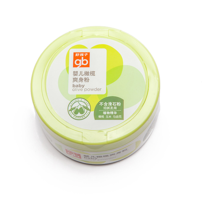 好孩子(gb)婴儿橄榄爽身粉100g送40g V4104