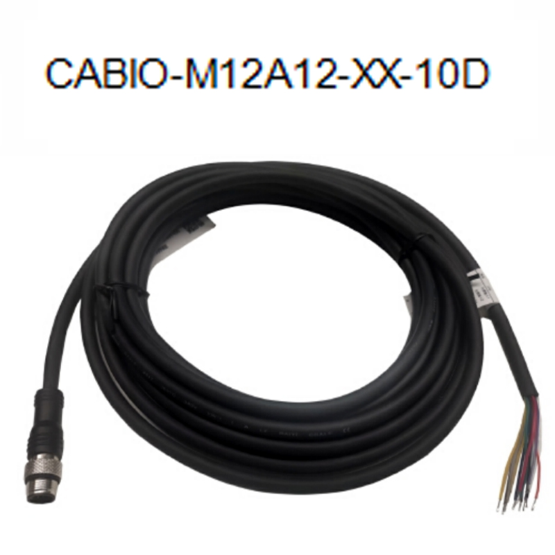 华睿科技 3000P电源线+网线 CABIO-M12A12-XX-10D IO电源线-黑色-10M 不涉及维保