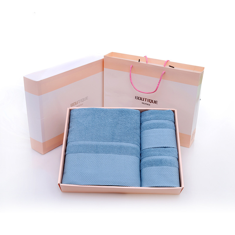 铁迅 毛巾浴巾三件套礼盒 I177 套高清大图