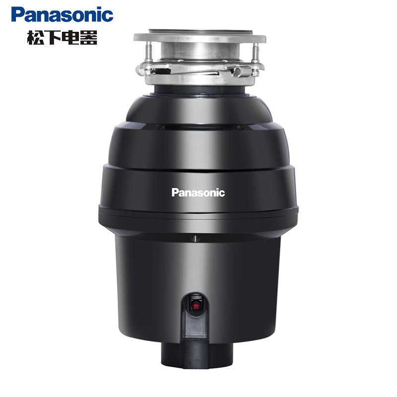 松下(Panasonic)垃圾处理器厨房厨余粉碎机 家用375W大功率 轻声研磨强力粉碎 1L大容量MS-WN51K