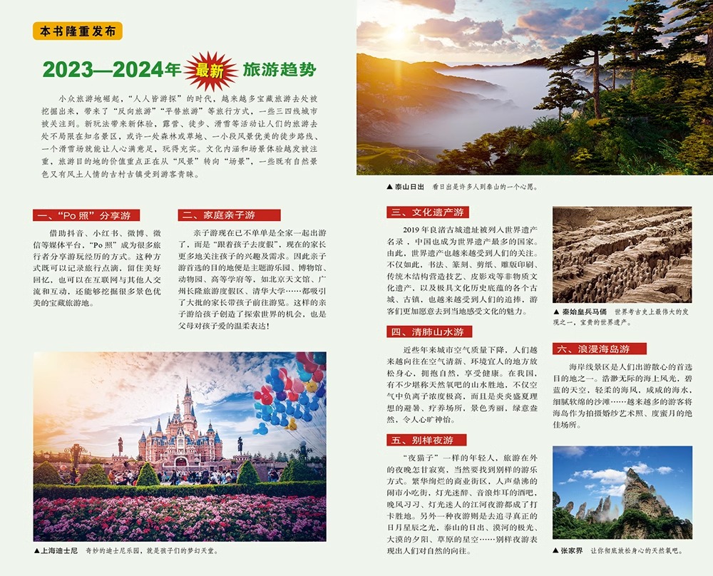 [正版] 2023-2024中国自助游 国内自助旅行经典读本 国内旅游地图自助游攻略 中国旅游地图册名胜古迹景点旅行实拍高清大图