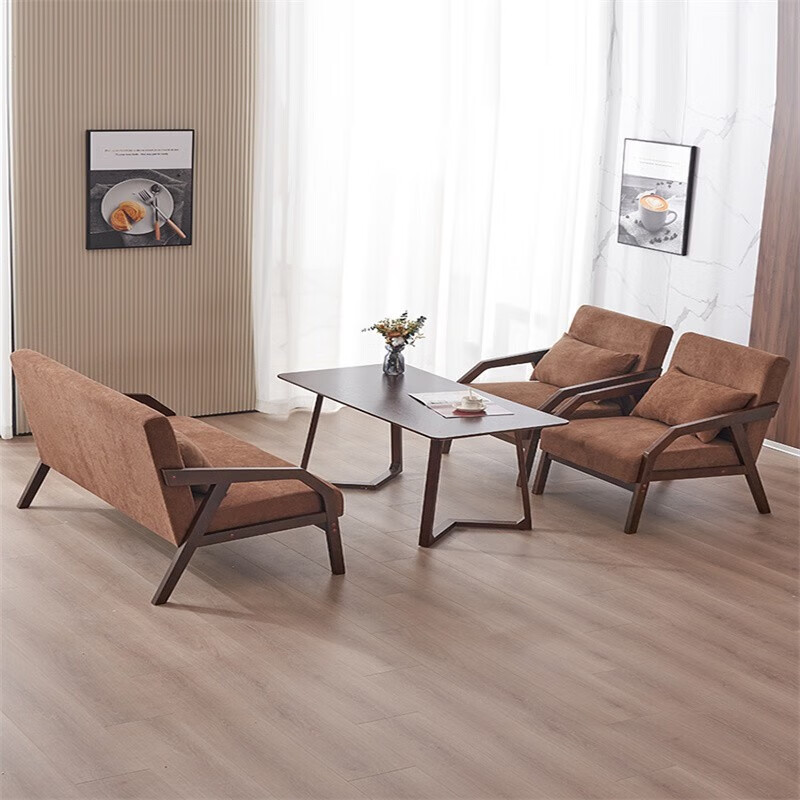 【标采】办公家具 二位洽谈桌 一桌2椅高清大图