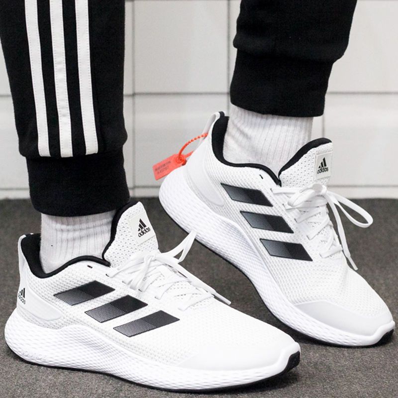 adidas阿迪达斯鞋子男春季新款轻便透气减震运动鞋白色跑步鞋gz5