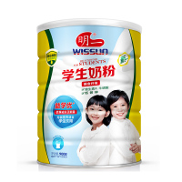 明一（wissun） 明一高钙高铁奶粉 高钙牛奶粉中老年成人全脂奶粉900克 罐装