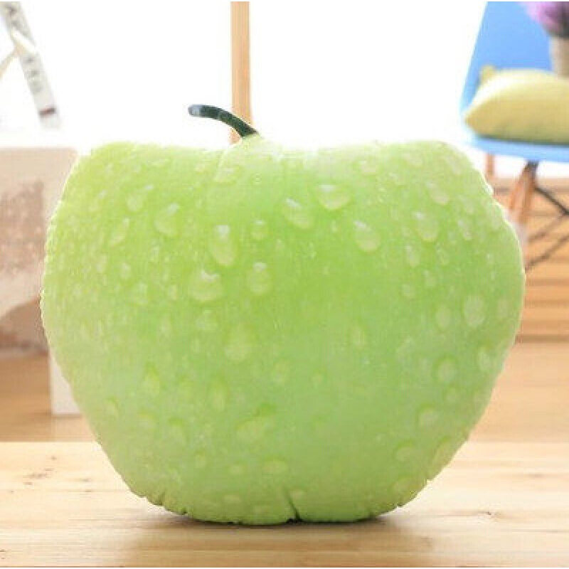 创意仿真蔬菜大白菜抱枕3D毛绒趴睡枕食物办公室午休棉靠背腰靠垫青苹果见描述